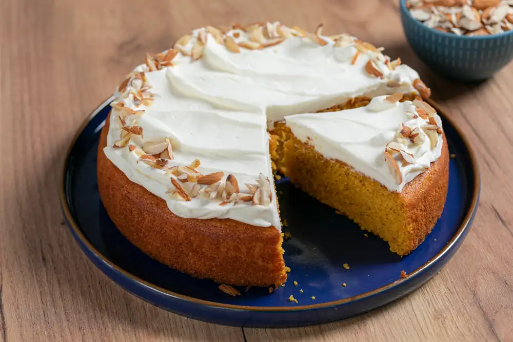 Carrot cake with cream cheese frosting