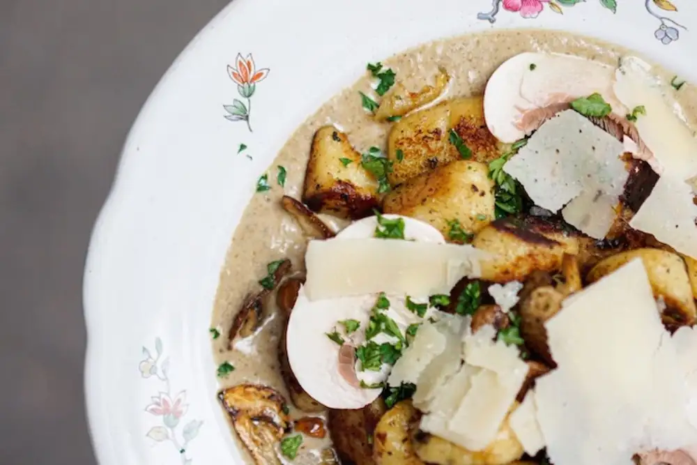 Receta de ñoquis de champiñones