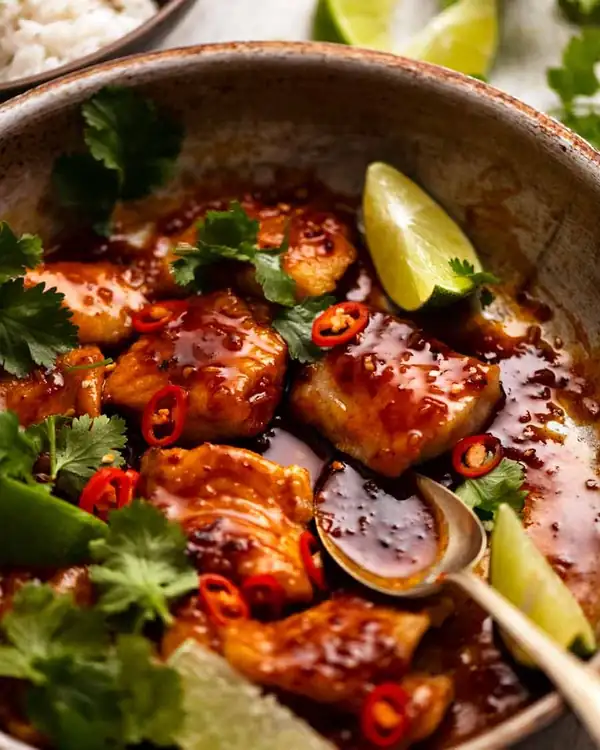 Pescado con chile y lima
