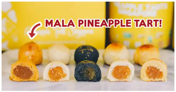 Pineapple Tarts Singapore Has Unique Flavours Such As Mala, Charcoal Truffle, And Salted Egg Yolk