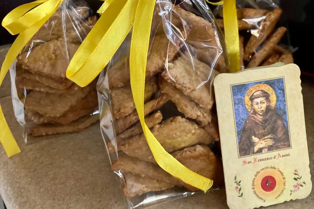 Mostaccioli, the sweet that Saint Francis asked for before he died