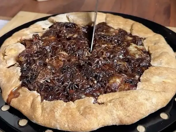 No idea what to have for dinner tonight? Try the rustic onion and Comté cheese tart