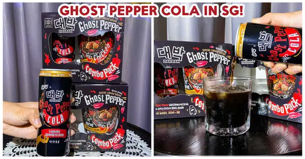 Ghost Pepper Cola Spotted At Sheng Siong, Sold With Ghost Pepper Cup Noodles
