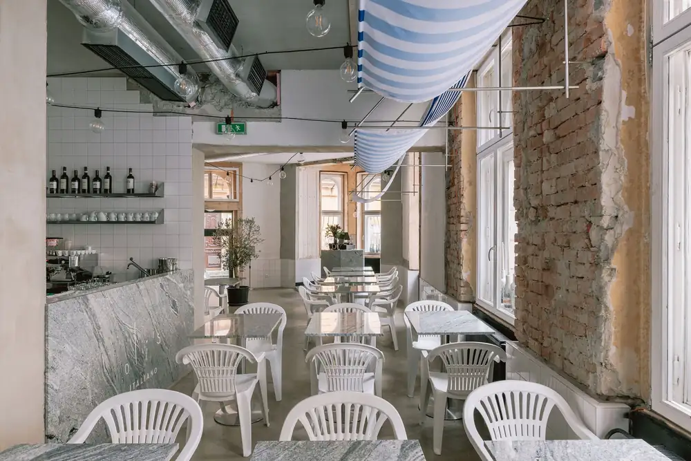 Oli's Italian restaurant in Bratislava evokes the atmosphere of the Mediterranean streets