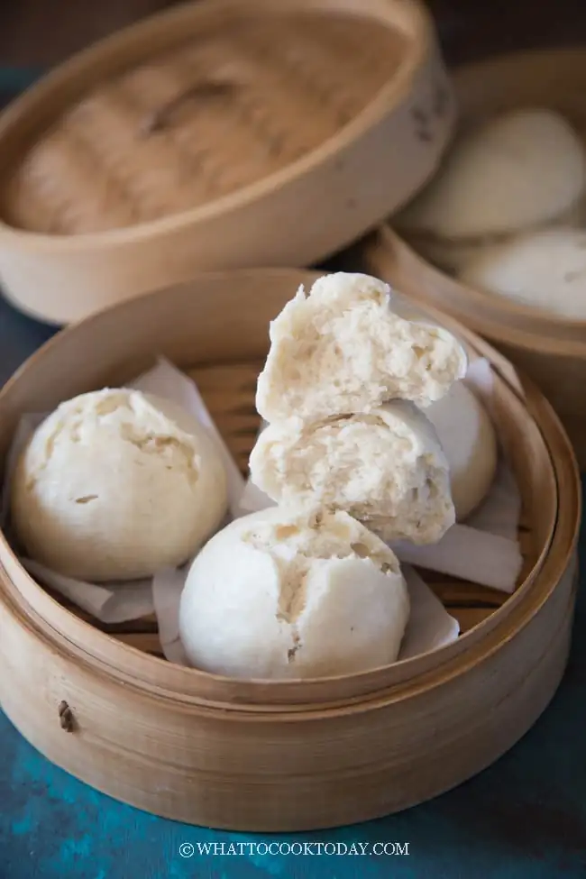 Soft and Fluffy No Yeast Chinese Steamed Buns (So Easy Too!)