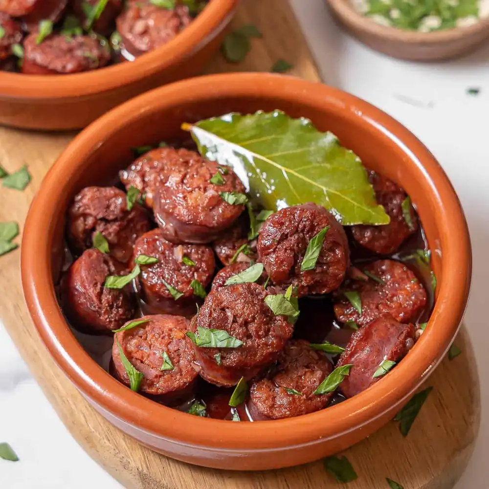 Receta de Chorizo al Vino Tinto