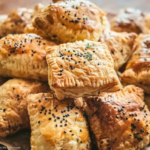 Feta Cheese Puff Pastries With Leeks And Dill