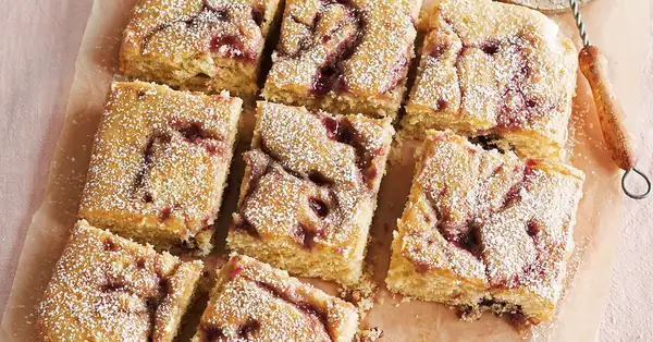 Peanut Butter and Jelly Snack Cake