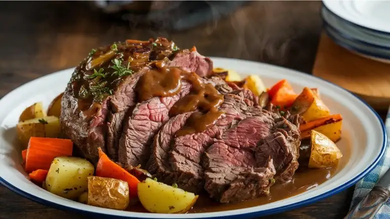What seasonings give flavor to a meat stew