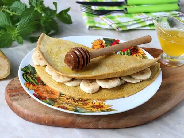 Oatmeal pancake made from oat flour