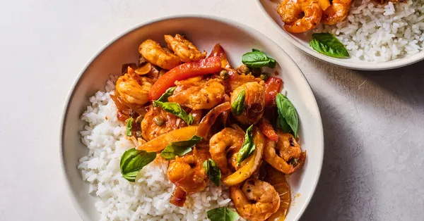 Shrimp Peperonata Recipe • 5★ • 40 min