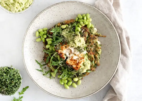 rösti with vegetables and feta - recipe for a delicious vegetarian dish