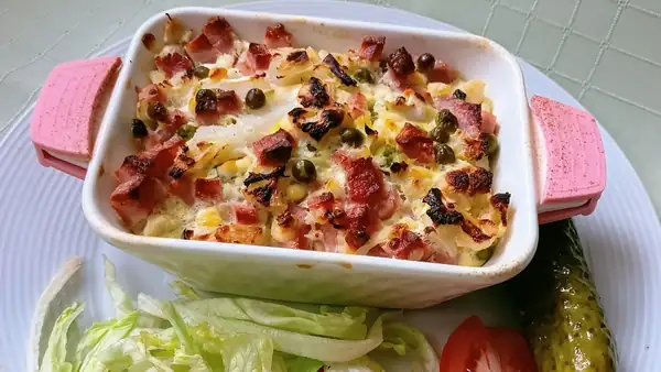 Coliflor al horno con queso cottage