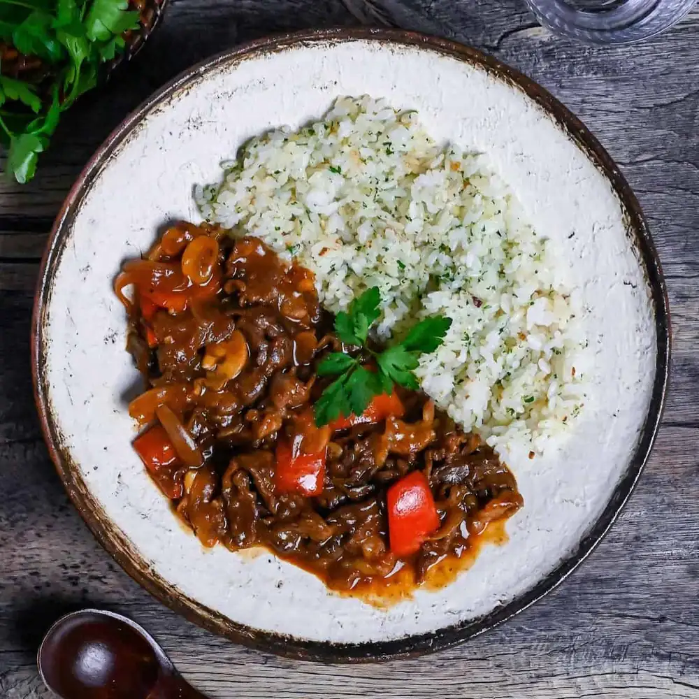 Hayashi Rice (Japanese Hashed Beef with Rice)