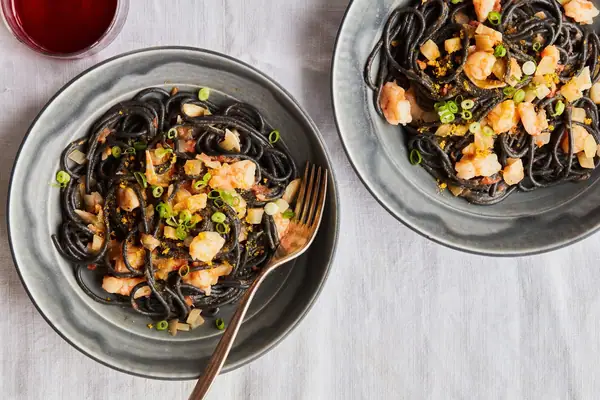 Squid Ink Pasta Recipe With Bottarga Butter