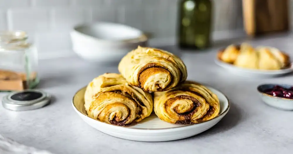 Vegan Franzbrötchen