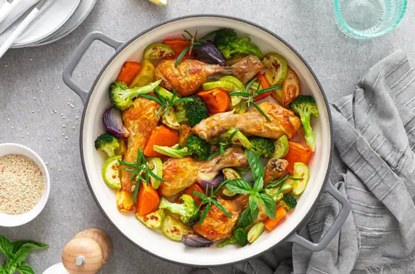 A brilliant idea for a quick oven-baked dinner. The taste is amazing