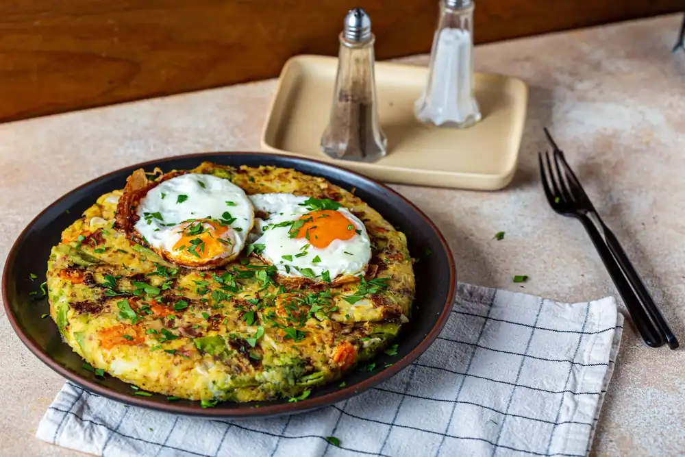 Zé's bubble and squeak made from leftover mashed potatoes