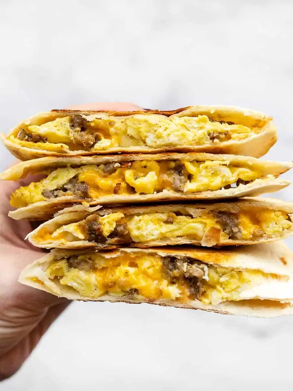 Sausage and Egg Breakfast Quesadillas