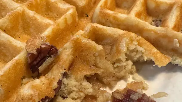 Judy's Family Restaurant pecan waffles live up to the praise