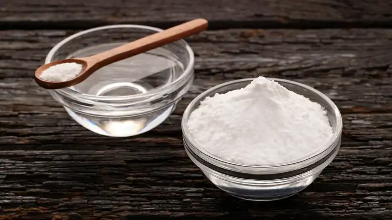 What role does baking soda play in baked goods?