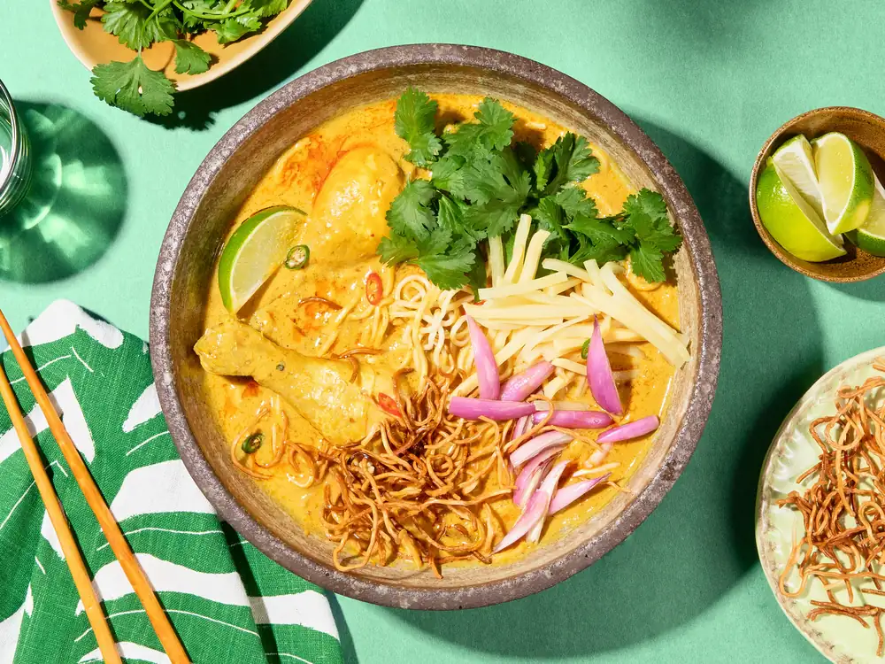 Khao Soi (Thai curry noodle soup)
