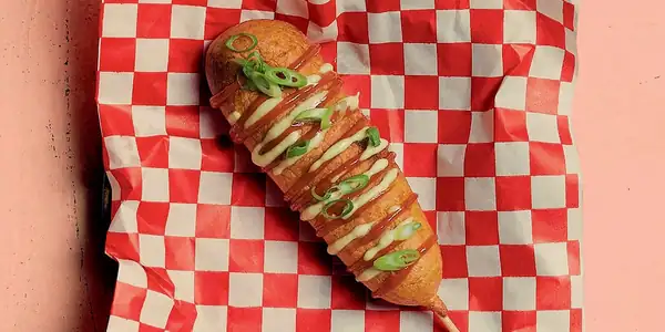 Lap cheong corn dogs