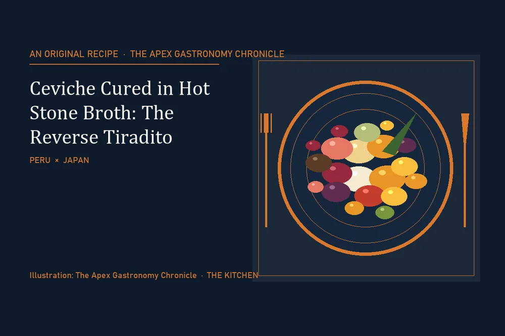 Ceviche Cured in Hot Stone Broth: The Reverse Tiradito
