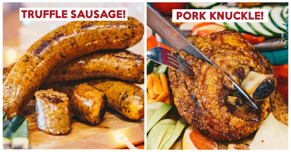 Golden Bridge Foods: Christmas Feast Delivery With Turkey, Truffle Sausages & Pork Knuckle From $6.50 Per Person