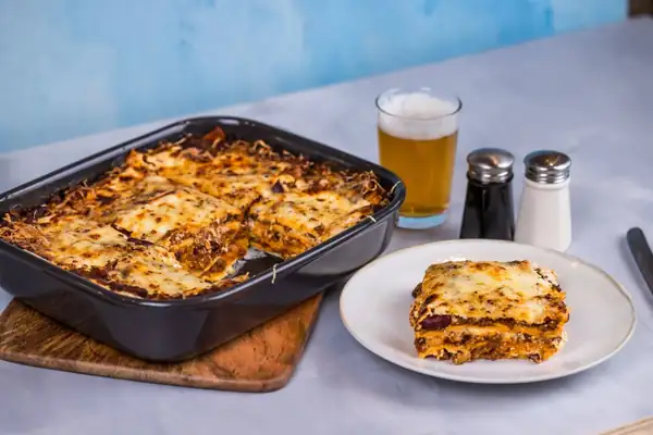 Receta básica de lasaña de nachos + chili con carne de regalo
