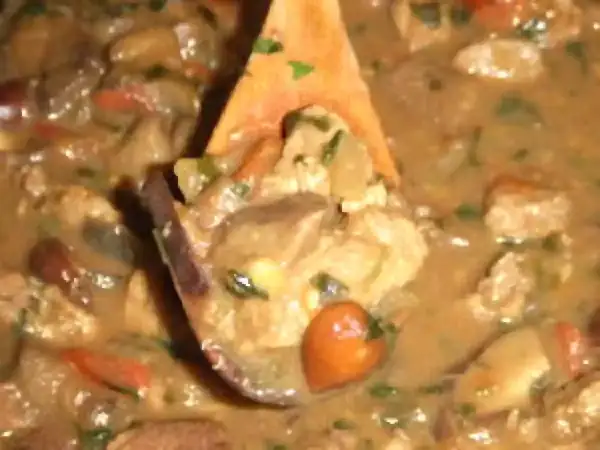 Recipe for lamb with honey and mushrooms