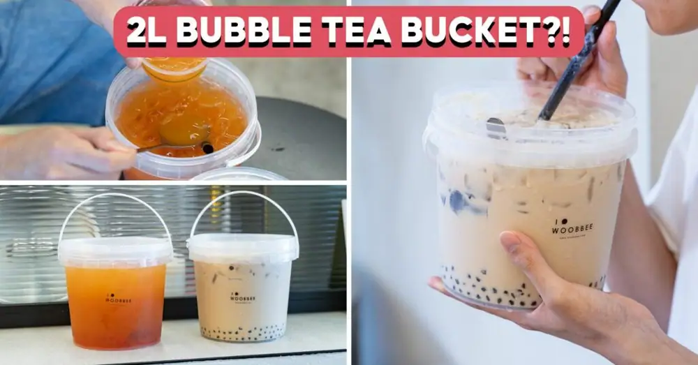 Woobbee Has 2L Bubble Tea Bucket, Flavours Include Pi Pa Gao Milk Tea And More