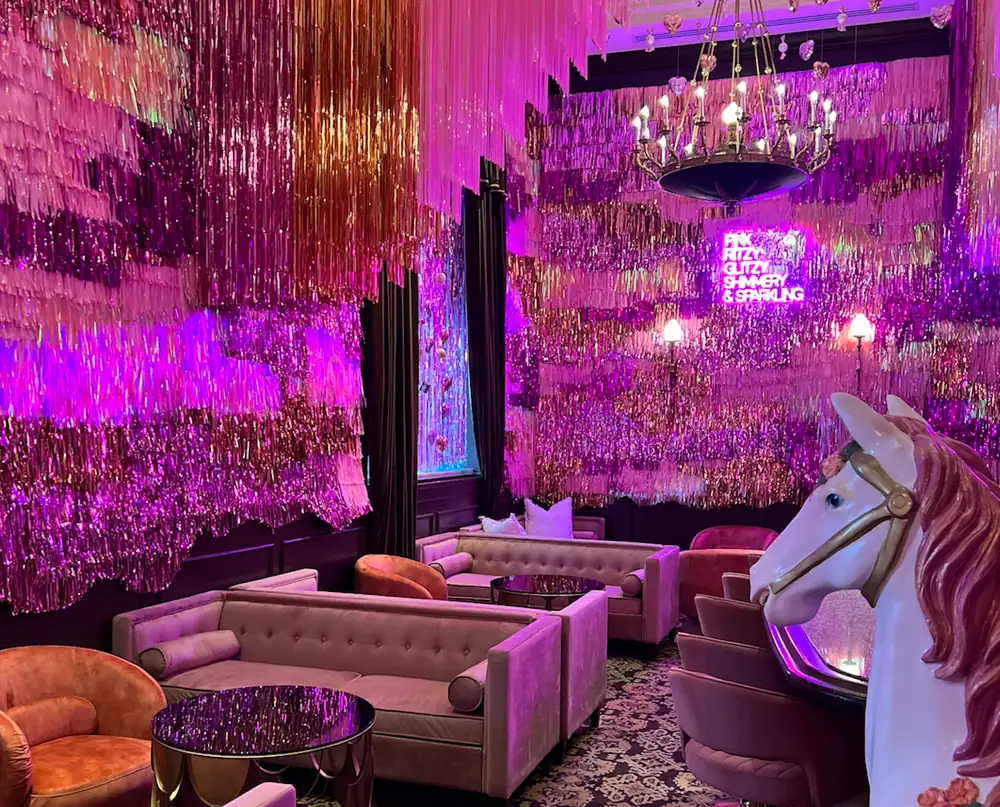 Inside Sparkling Pink, the Ritz-Carlton’s Barbiecore Holiday Speakeasy