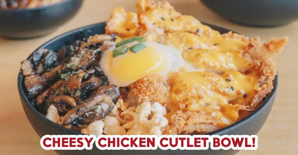 Reseña de Indulge: Enormes tazones de milanesa de pollo con queso, champiñones con trufa y más