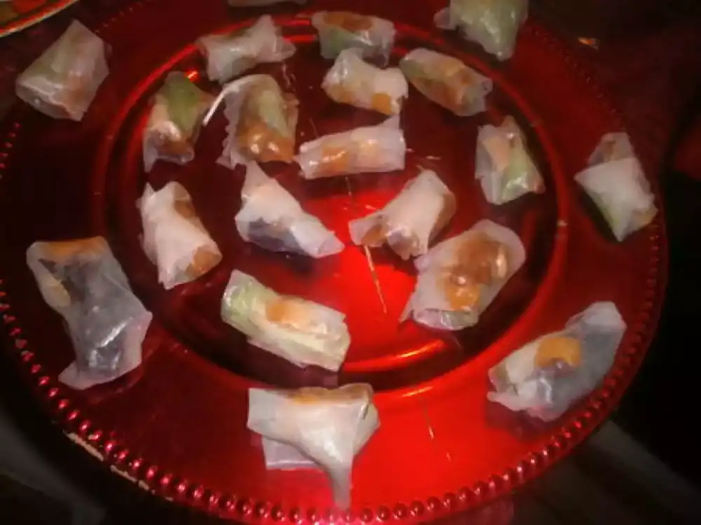 Recipe for a winter roll with foie gras and mango chutney