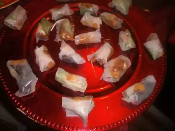 Receta de rollo de invierno con foie gras y chutney de mango