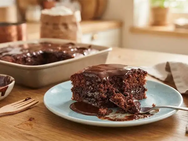 Why does a moist cake become soggy instead of absorbing the sauce?