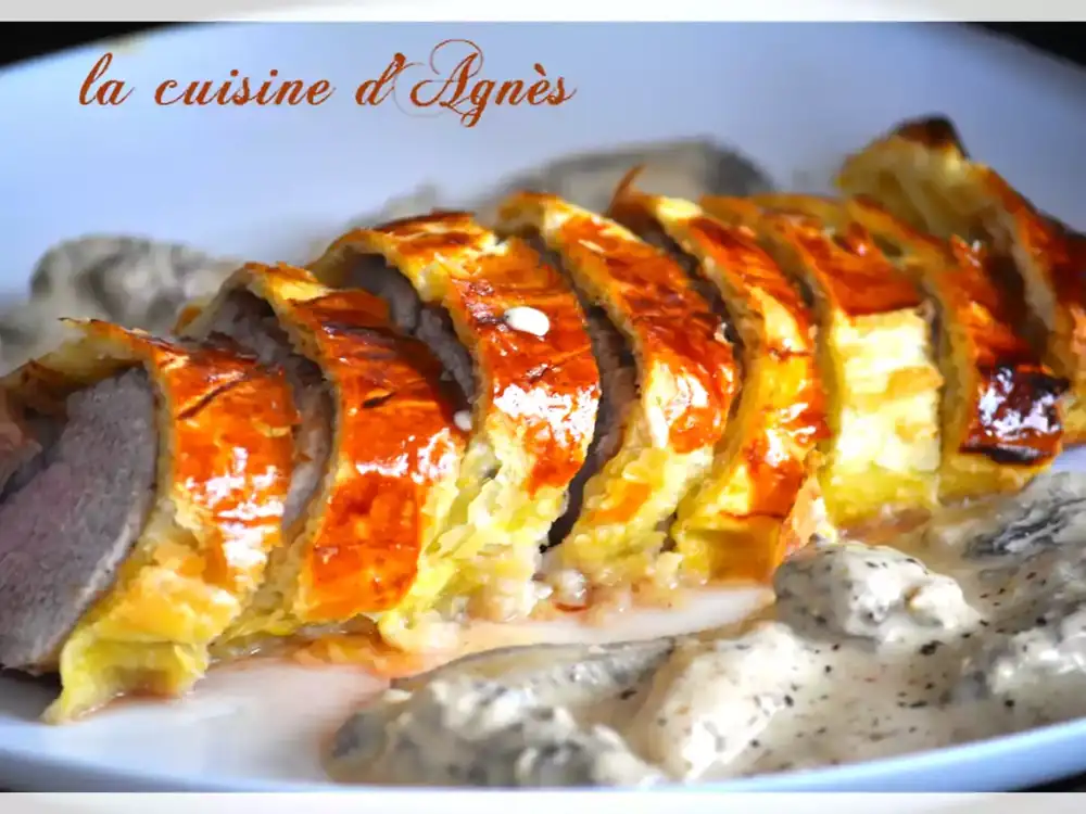 Recipe for filet mignon in a pastry crust with foie gras and morels