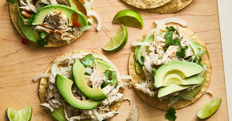 Rotisserie Chicken Tostadas Recipe • 5★ • 20 min