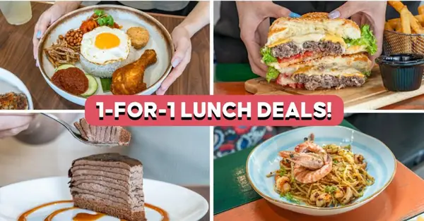 7 Esplanade Eateries With 1-For-1 Weekday Lunch Deals, Including Huge BBQ Ribs And Nyonya Fried Laksa