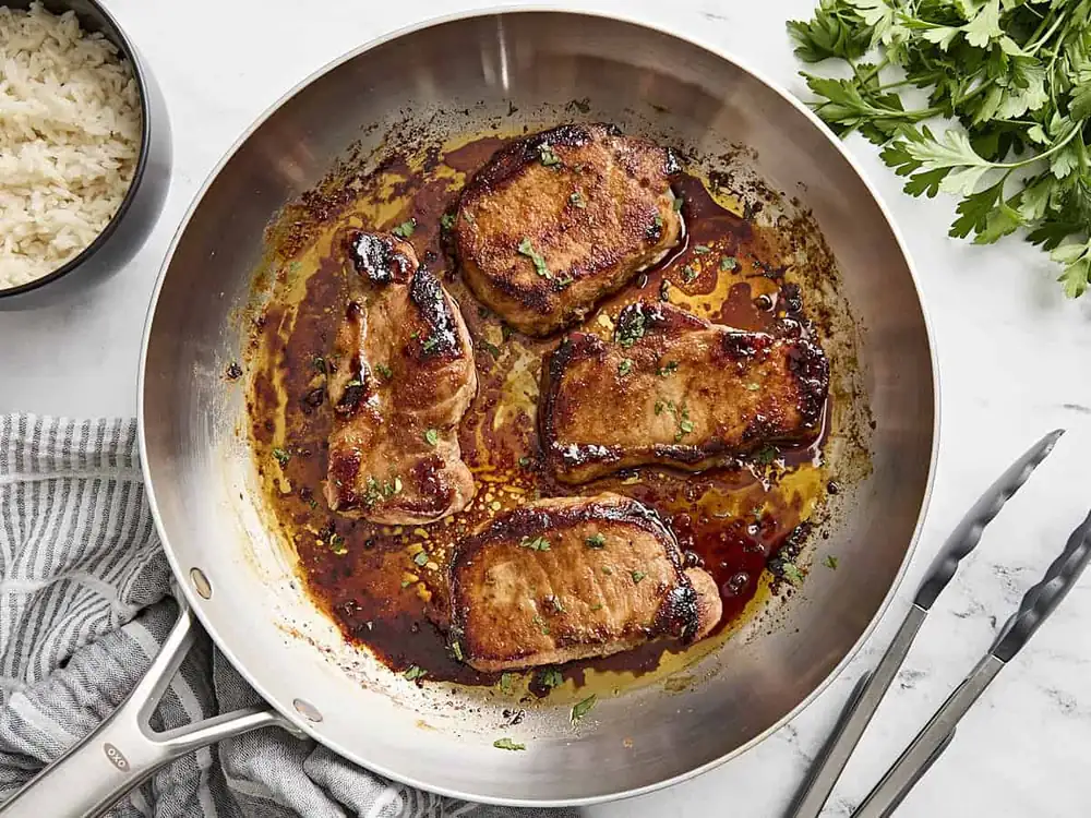 Sweet and Sour Pork Chops with Vegetables