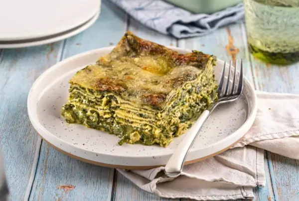 Veggie Pesto & Spinach Lasagna
