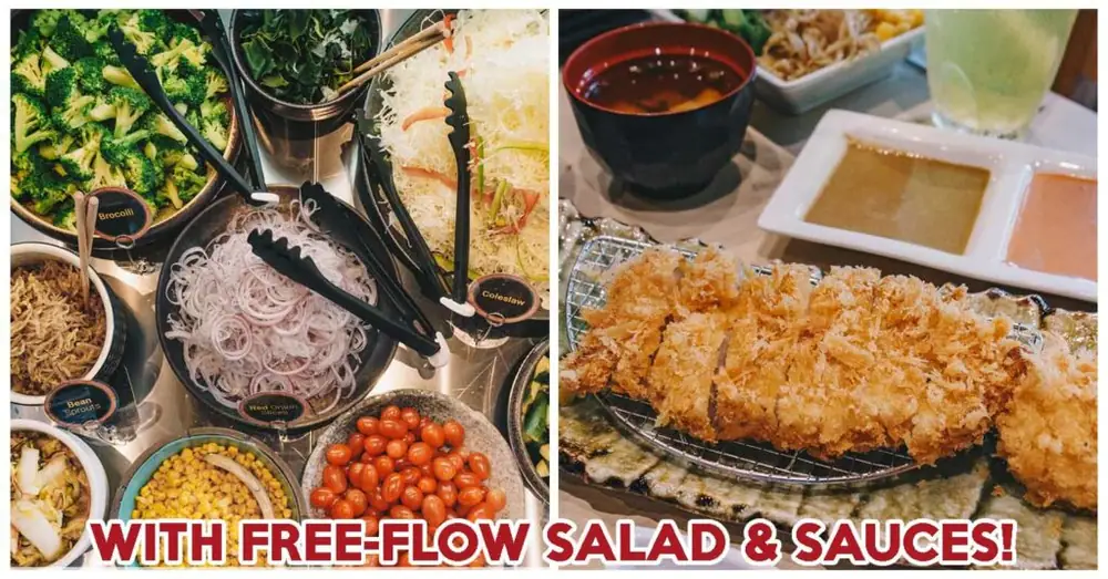Shiokoji Tonkatsu Keisuke Review: Tonkatsu Restaurant With Free-Flow Salad Bar & Sauces At Paya Lebar