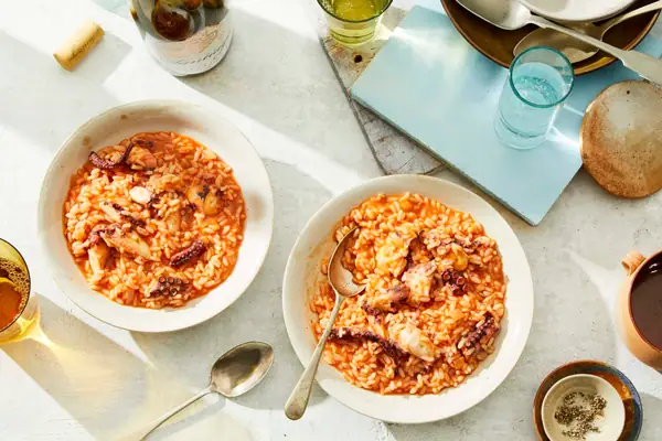Tomato and Octopus Rice