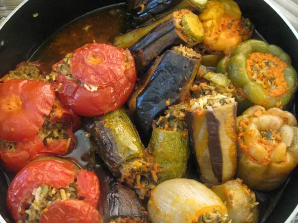 Dolma, the Armenian meal in a vegetable