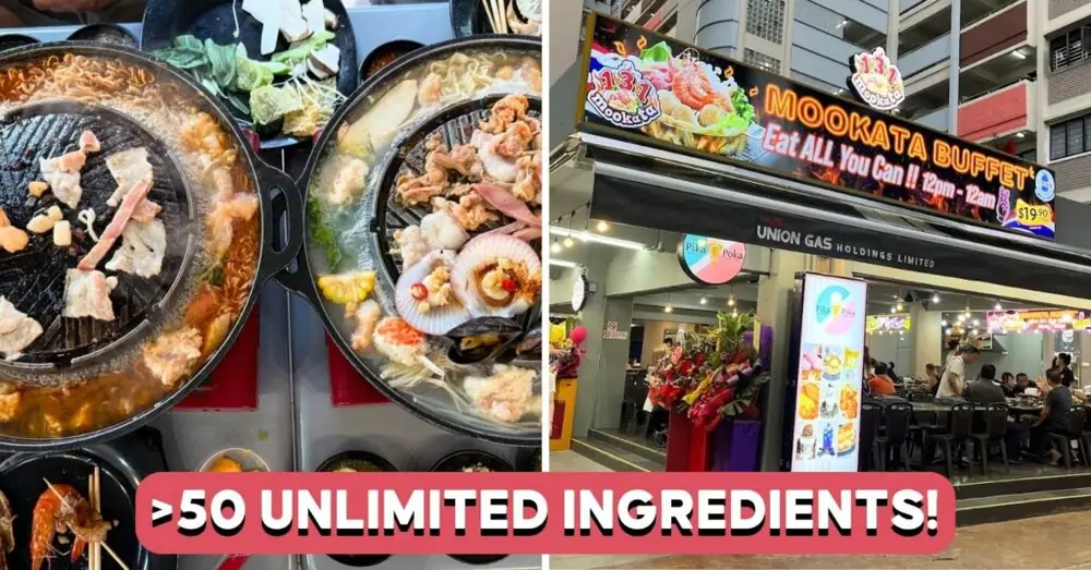 Disfruta de un bufé Mookata de $19.90 con mariscos ilimitados hasta las 12 AM en Paya Lebar