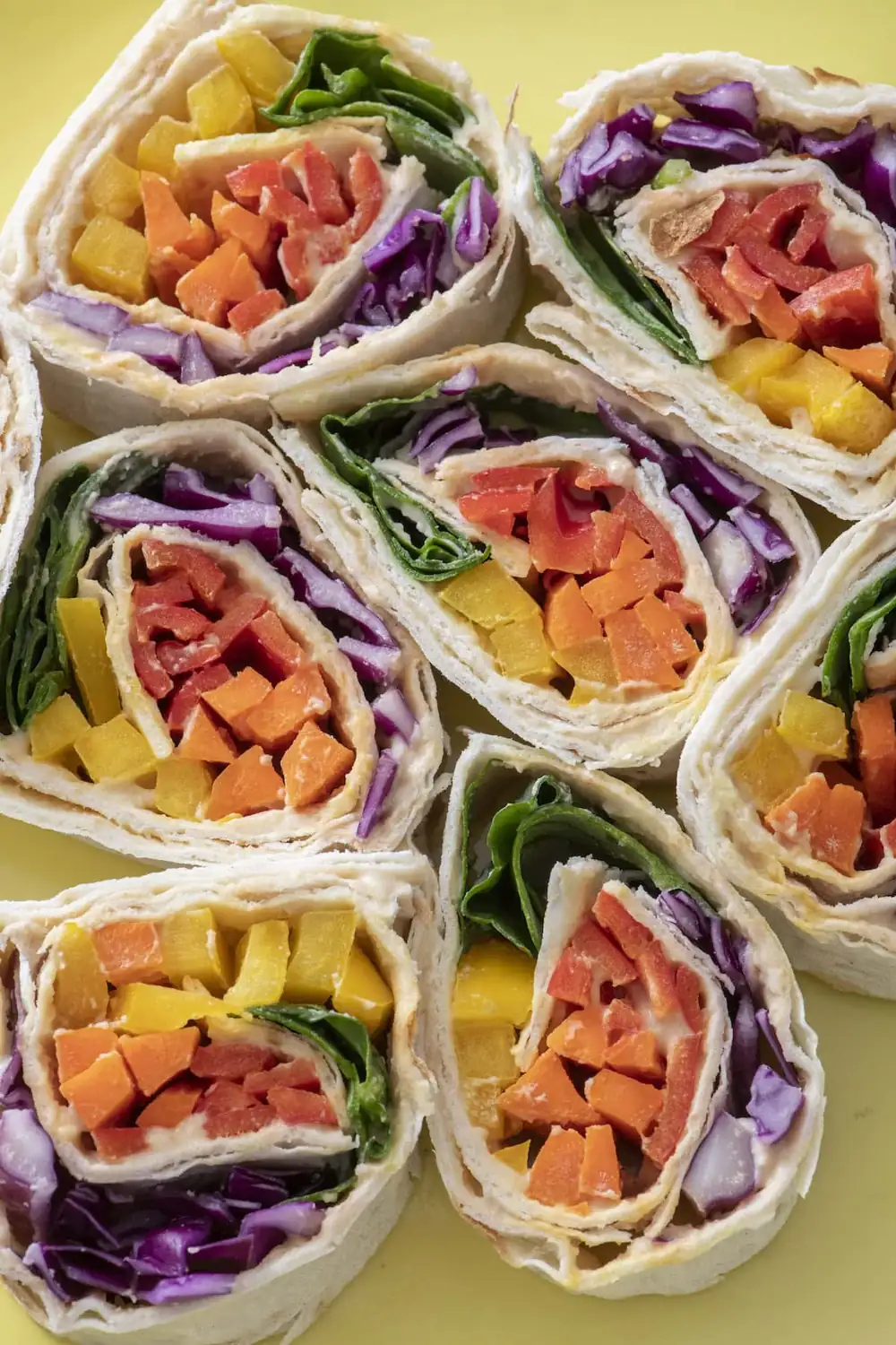 Rainbow Roll-Up Sandwiches