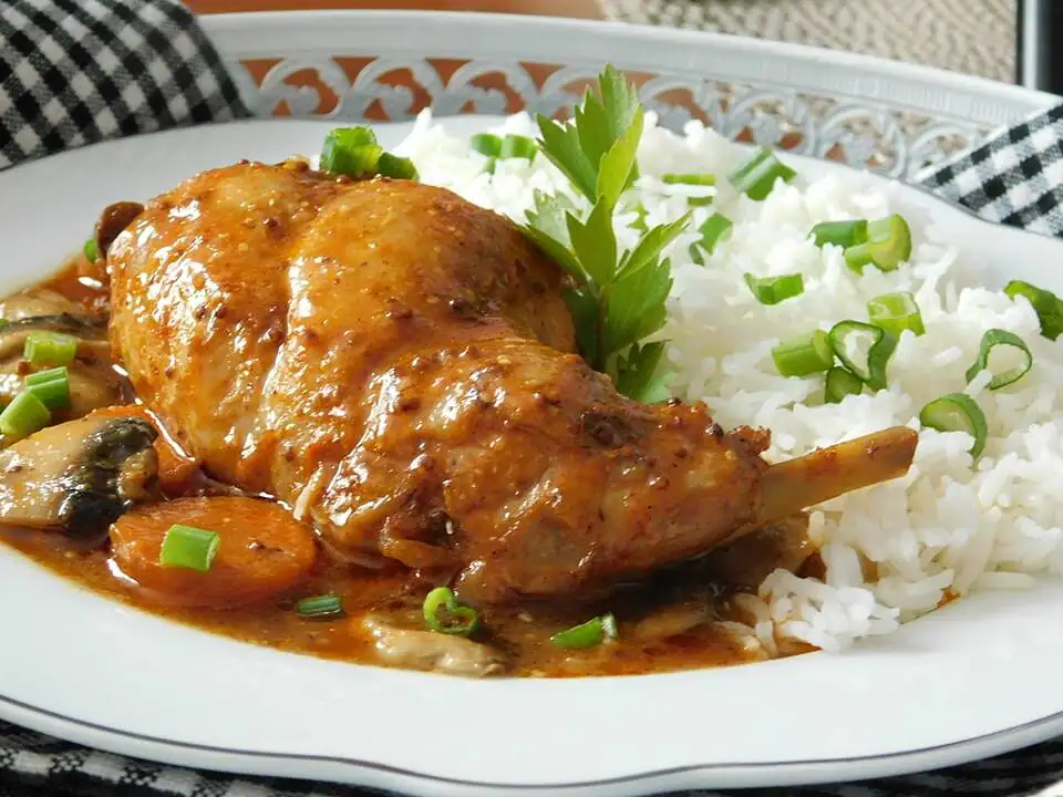 Roast rabbit
