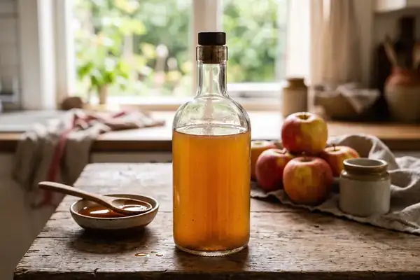 How to make apple cider vinegar at home from scraps: a step-by-step recipe