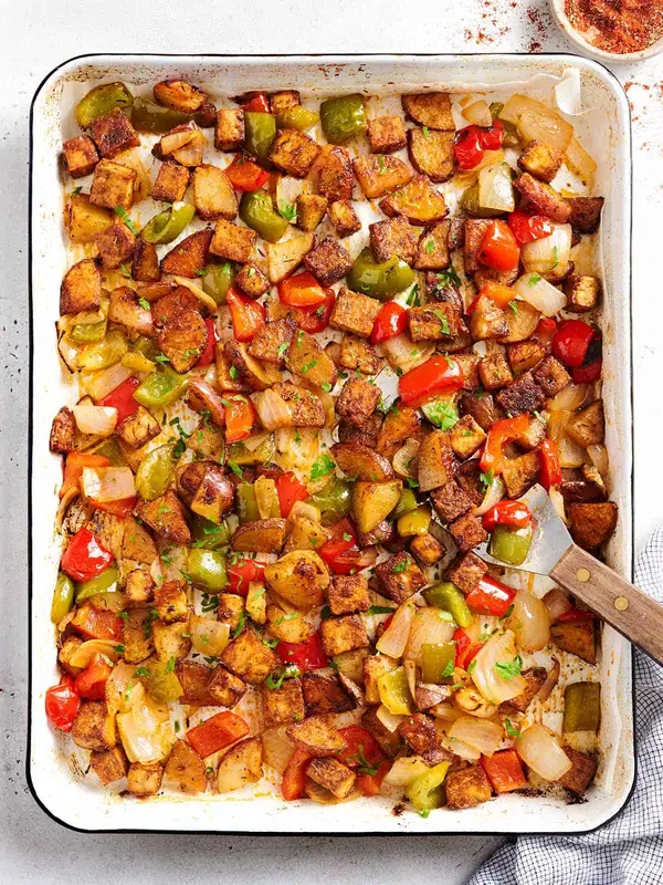 Sheet Pan Cajun Tofu and Vegetables